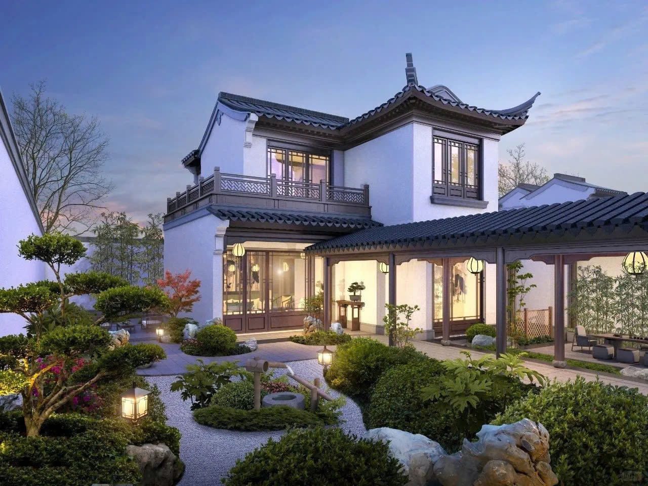 Thiết kế sân vườn biệt phủ đẳng cấp - zions